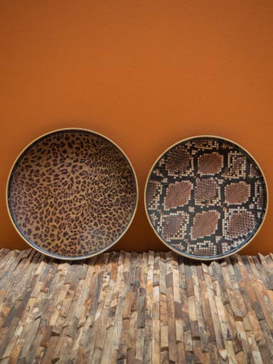 S/2 round trays Fauna