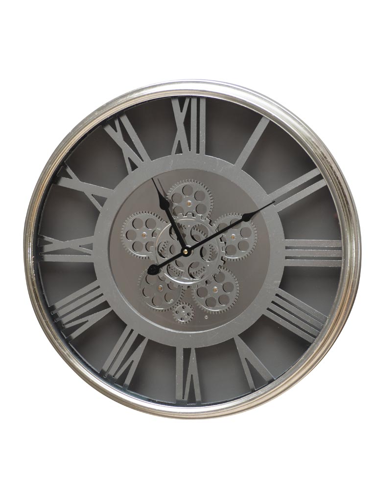 Transparent clock with gears Elizabeth - 2