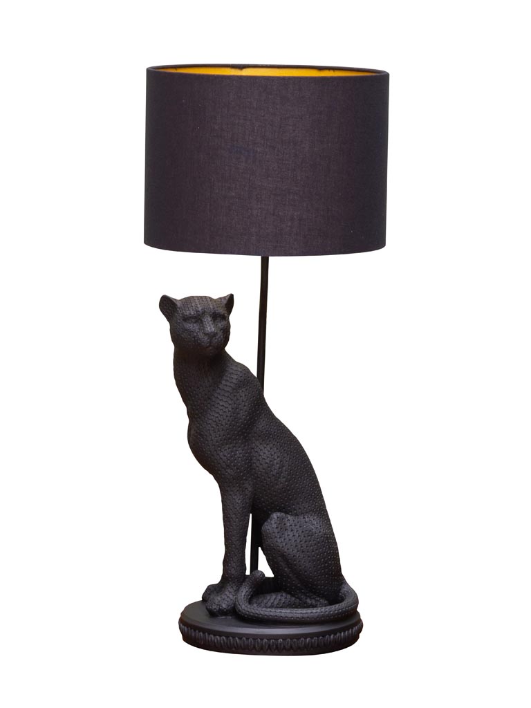 Black panther lamp Bagheera with shade - 2