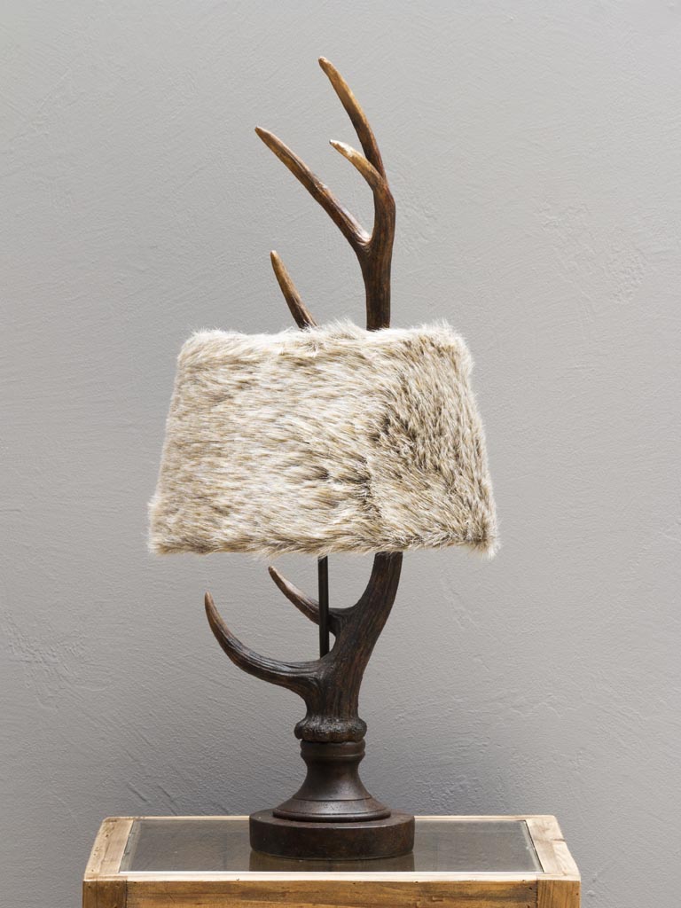 Lampe à poser bois de cerf Laponie - 1