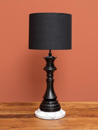 Lamp Queen check mate with black shade