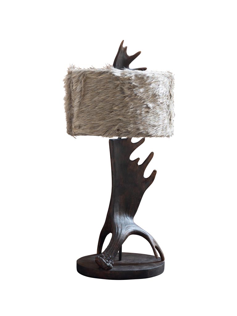 Large table lamp moose antlers Lapland - 2