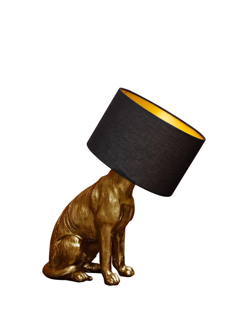 Table lamp gold Dog - 2