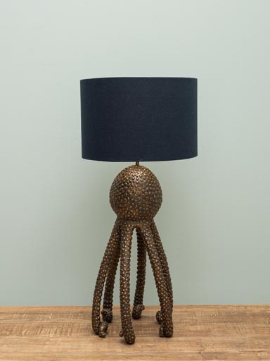 Table lamp antique gold Octopus