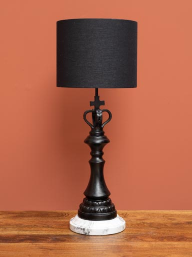 Lamp King Check mate with black shade