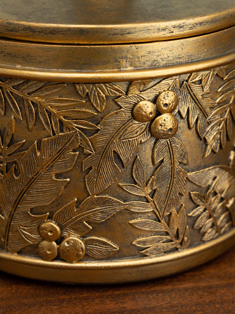 Golden box with toucan lid - 5