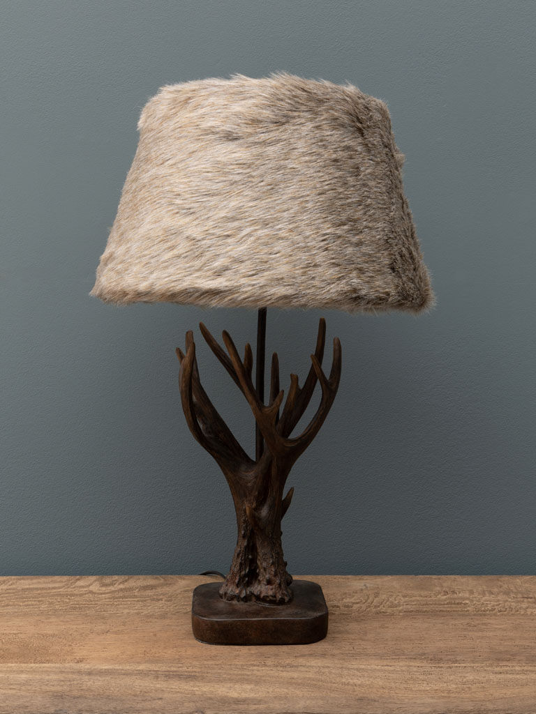 Lampe à poser Bois de Chevreuil Laponie - 1