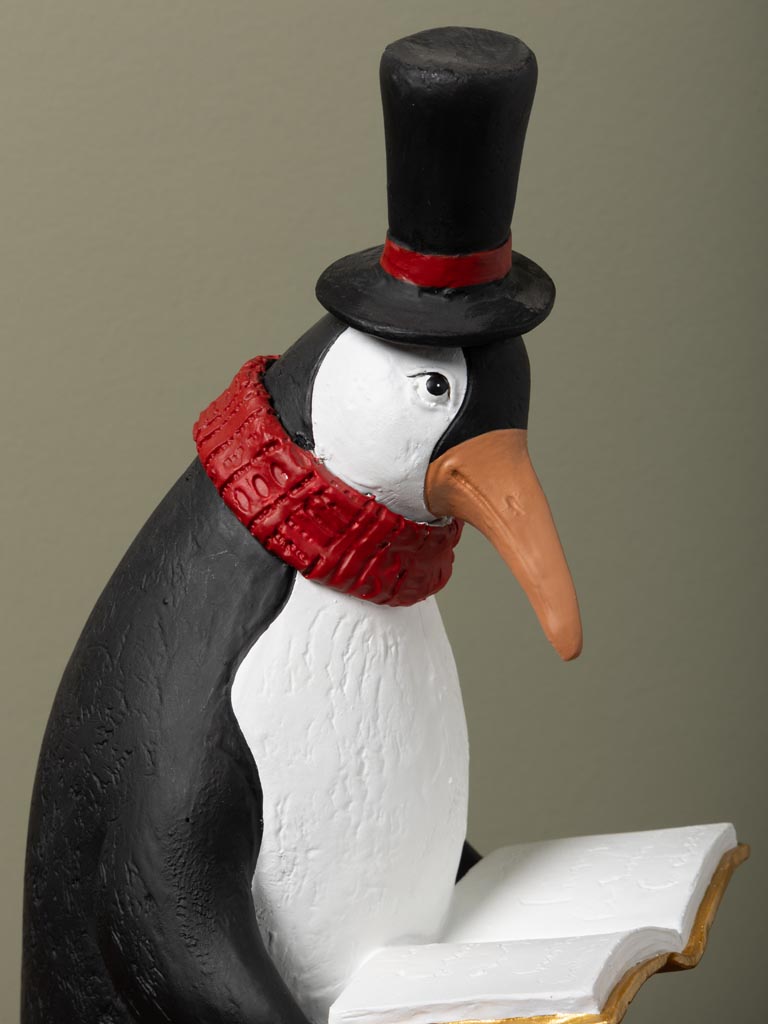 Christmas carol penguin with hat - 6