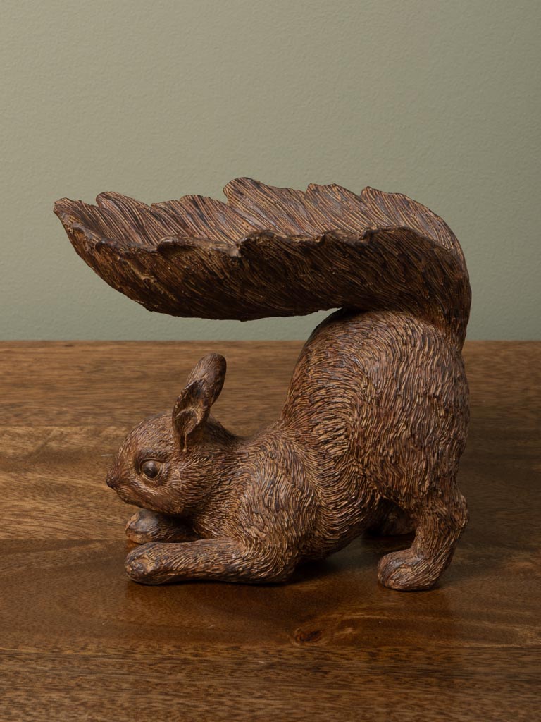 Trinket tray squirrel brown patina - 3