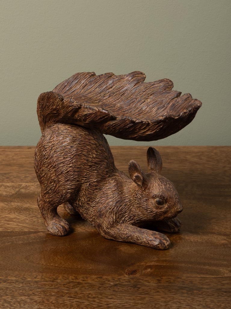 Trinket tray squirrel brown patina - 4