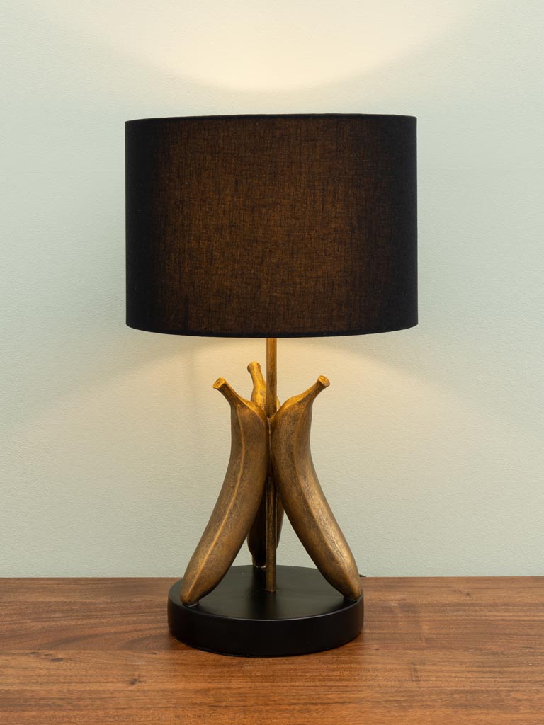 Banana split lamp with black base and shade - 3