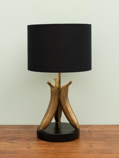 Table lamp antique gold Banana