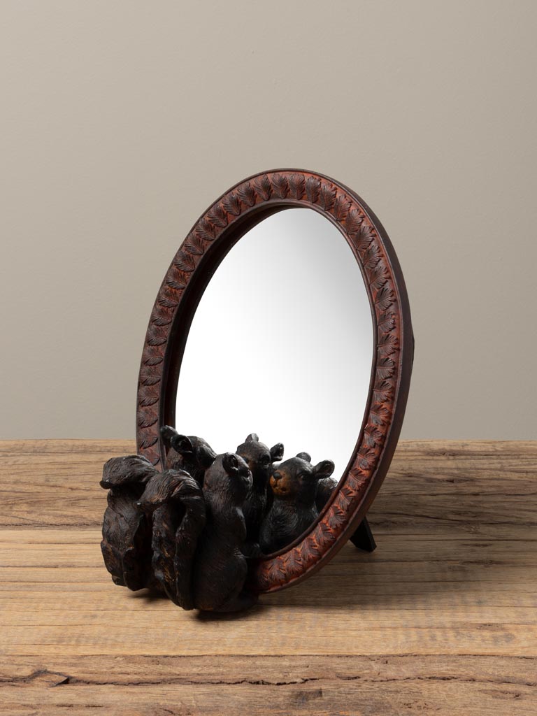Table mirror curious squirrels - 1