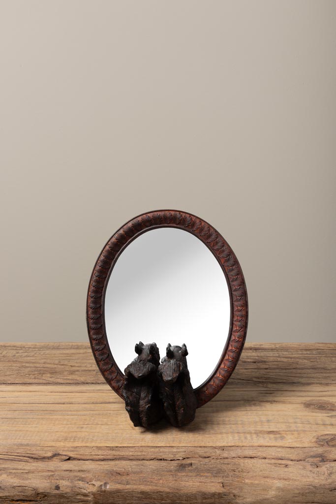 Table mirror curious squirrels - 4