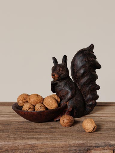 Trinket tray seated squirrel