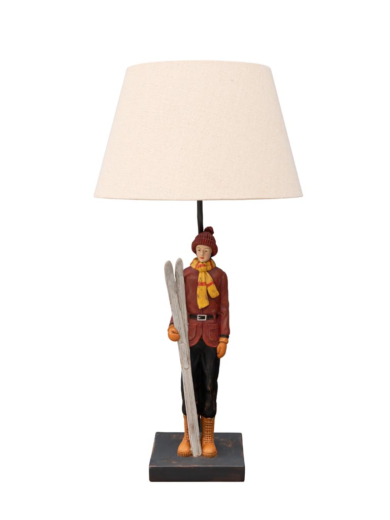 Table lamp vintage skier - 2