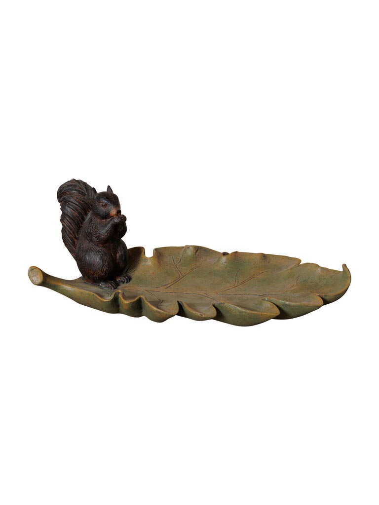 Trinket tray leaf with small squirrel - 2