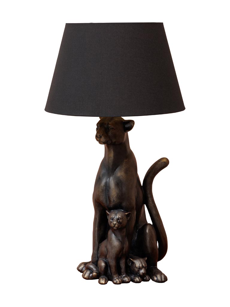 Table lamp panther with her baby - 2