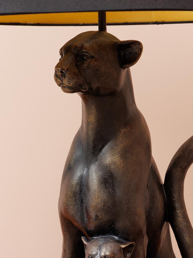 Table lamp panther with her baby - 5