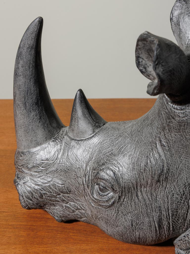 Rhinoceros heads bookends - 6