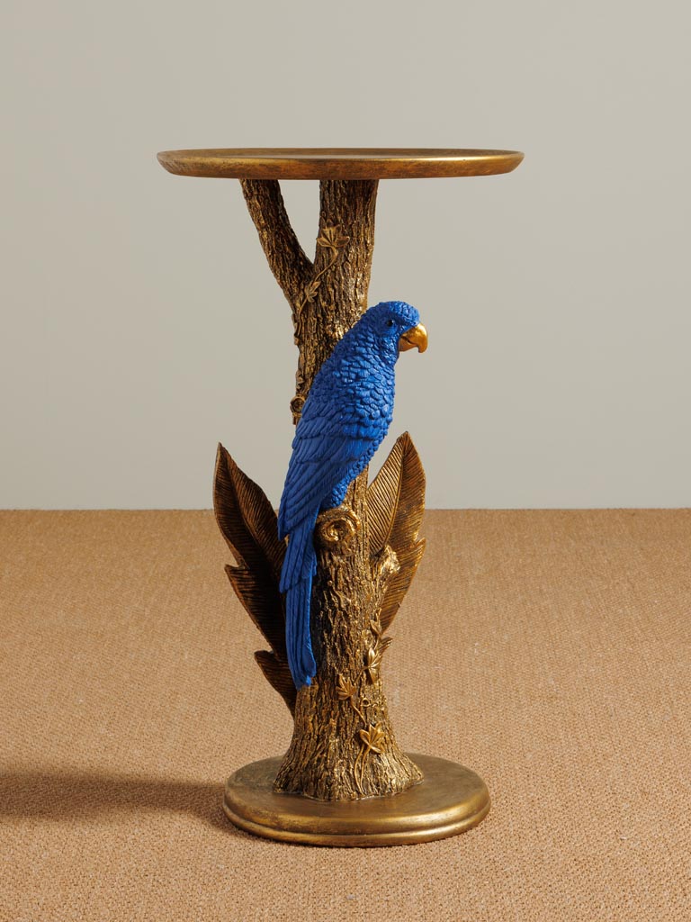 Blue parrot side table - 3