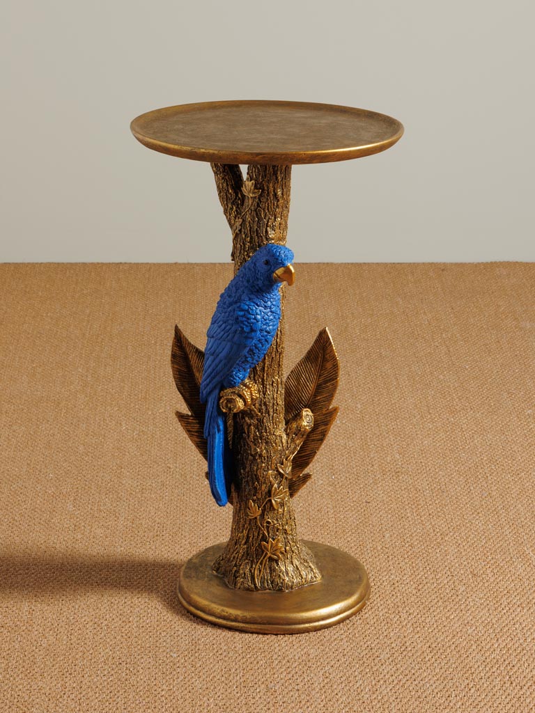 Blue parrot side table - 4
