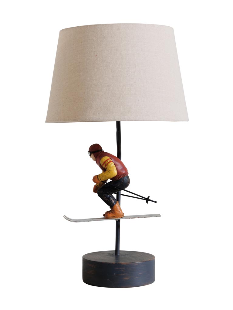 Lampe à poser skieur vintage - 2