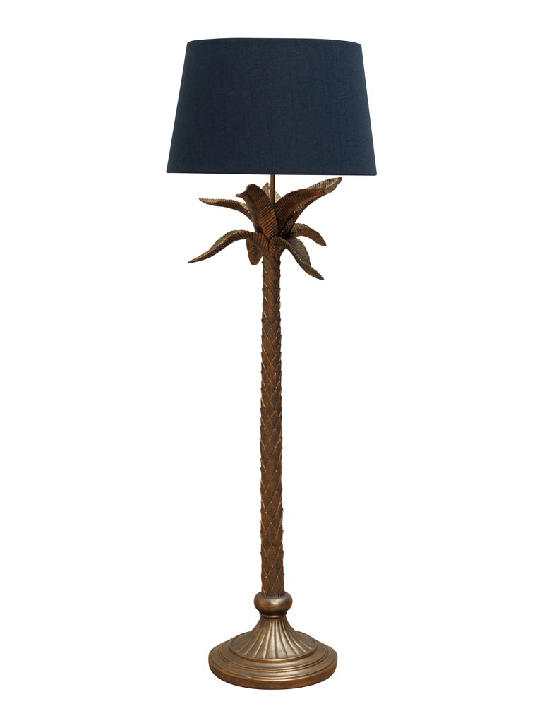 Floor lamp antique gold palm tree - 2