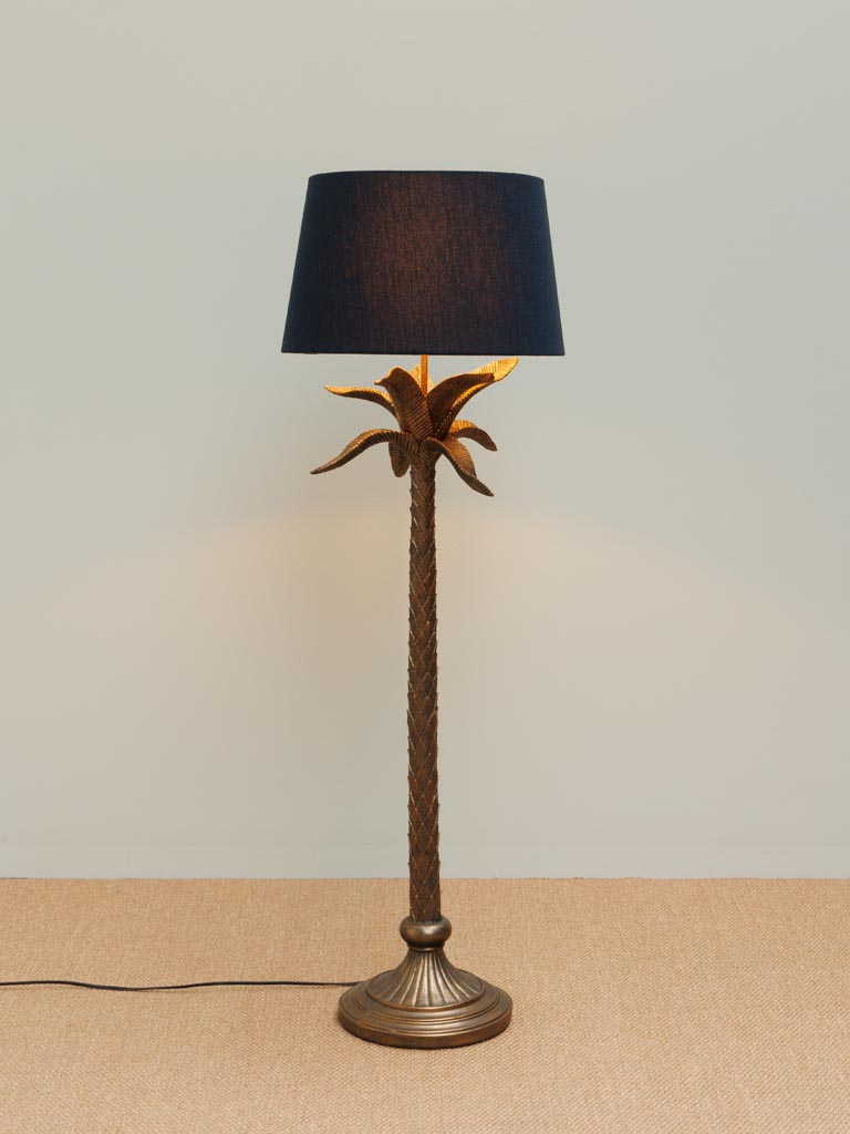 Floor lamp antique gold palm tree - 3