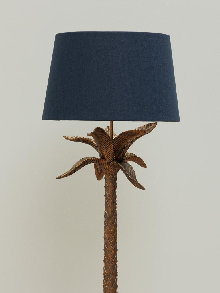 Floor lamp antique gold palm tree - 5