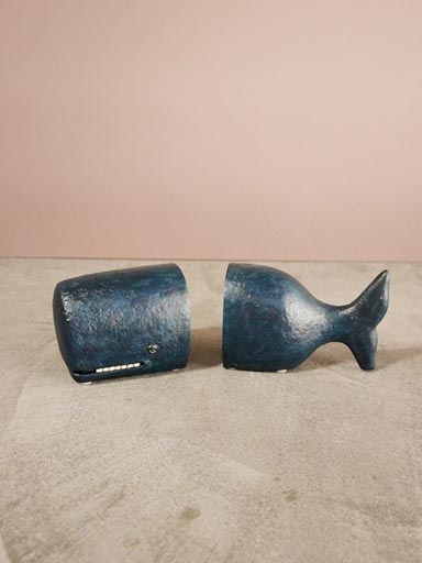 Whale bookends