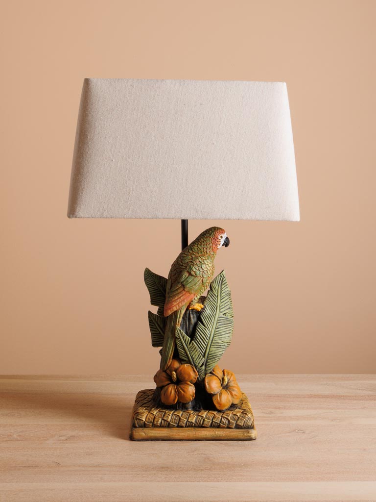 Lampe à poser tropicale & perroquet - 1