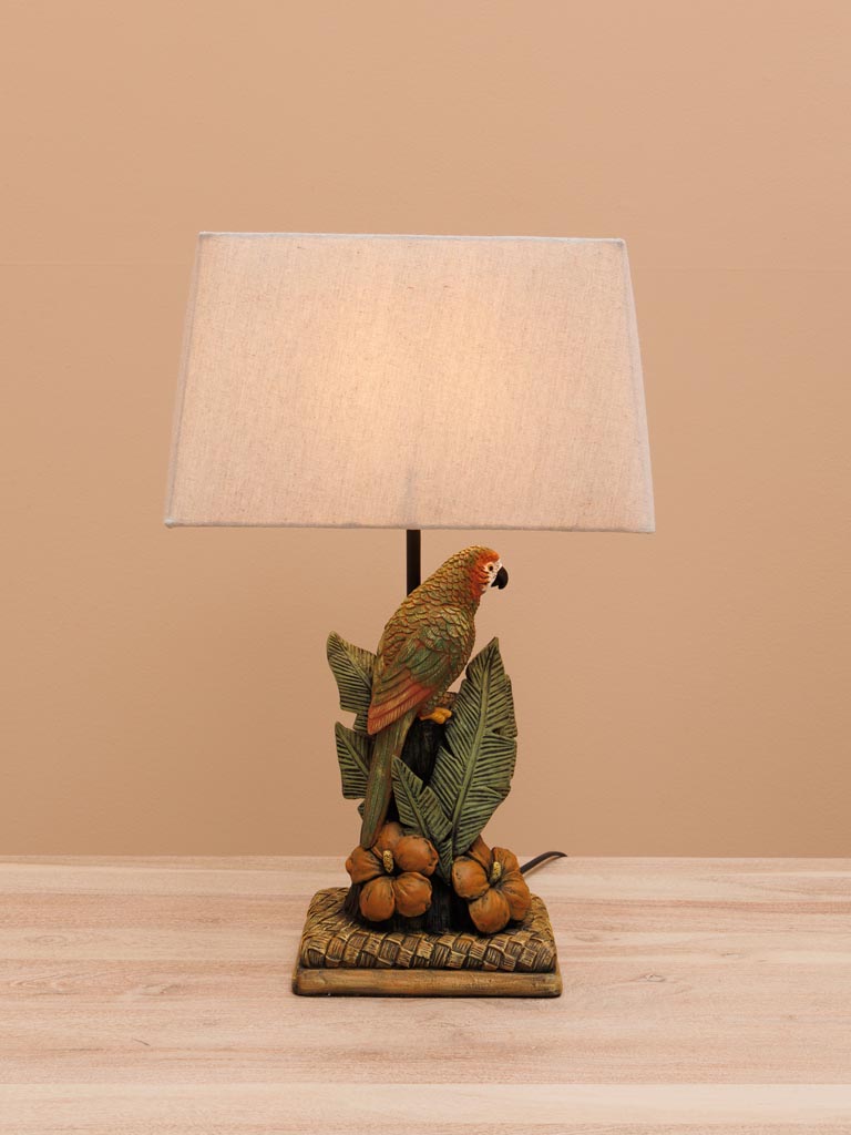 Lampe à poser tropicale & perroquet - 3