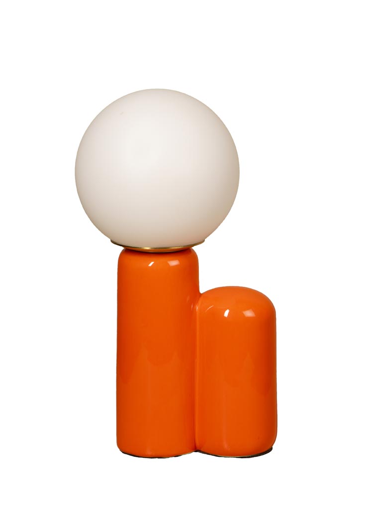 Lampe céramique orange Dobla - 2