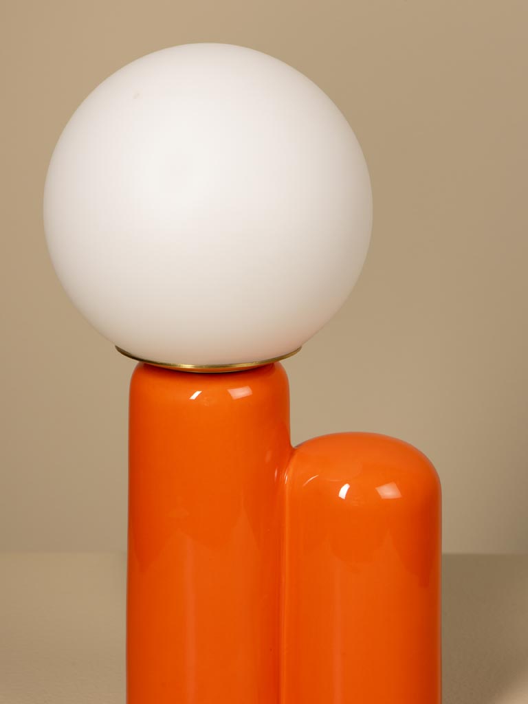 Lampe céramique orange Dobla - 4