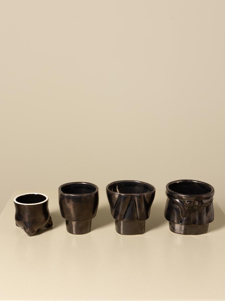 Set of stackable mugs cat shape - 6