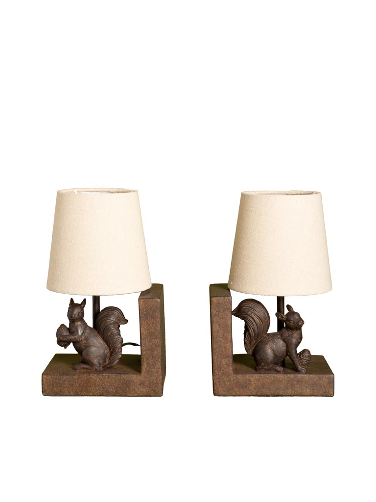Serre-livres lampes écureuils - 3