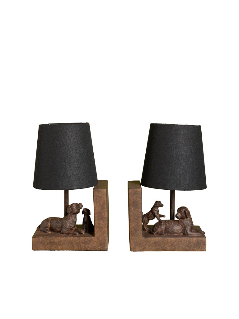Serre-livres lampes chiens - 3
