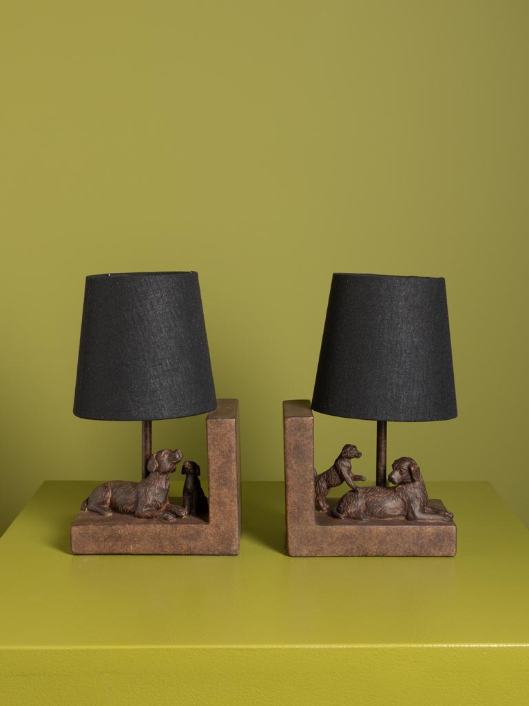 Serre-livres lampes chiens - 6