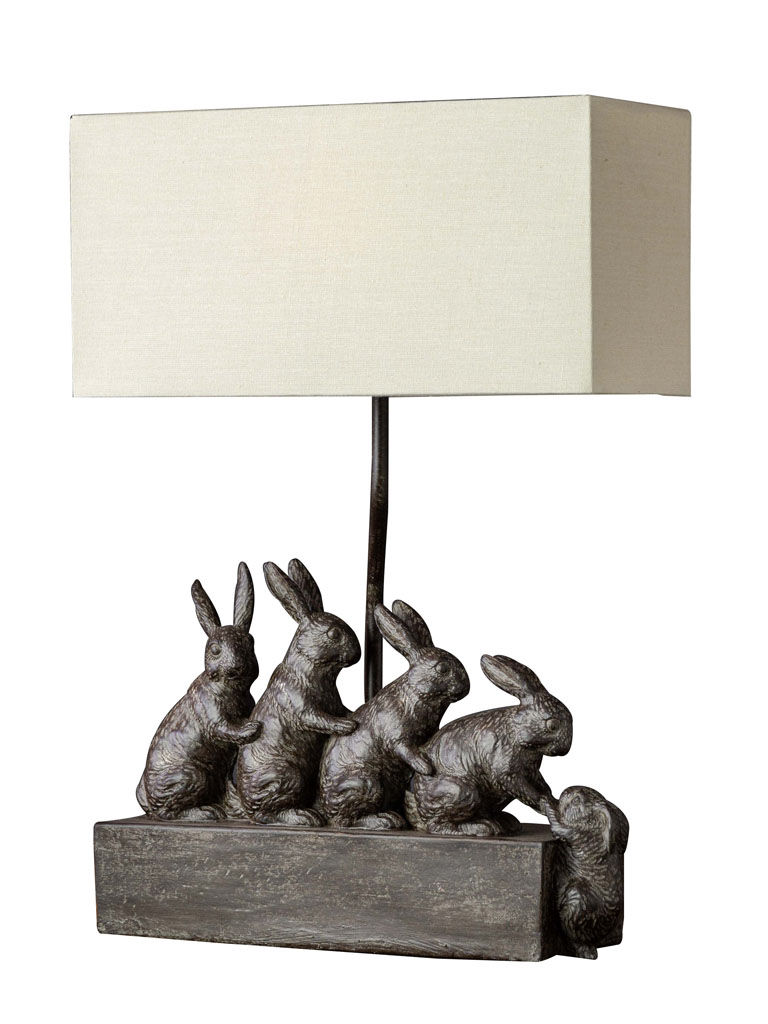 Table lamp rabbit family - 2