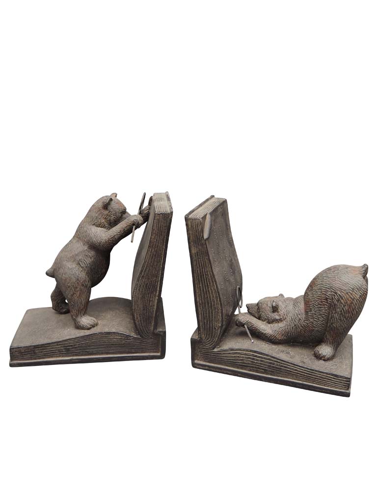 Detective bears bookends - 2