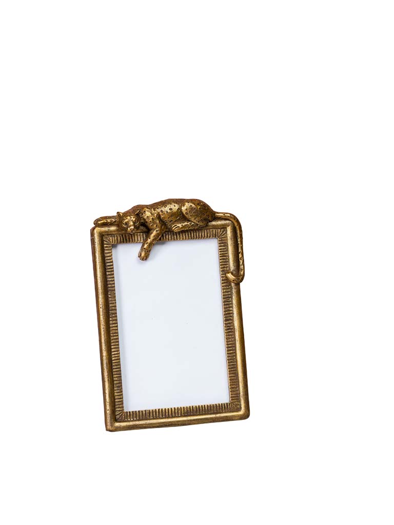Photo frame with golden panther (10x15) - 2