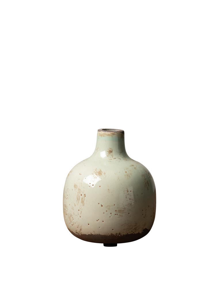 Ceramic vase verdigris 12.5cm - 2