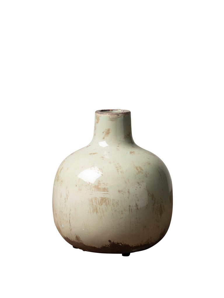 Ceramic vase verdigris 15.5cm - 2