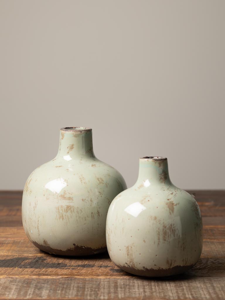 Vase céramique vert-de-gris 15.5cm - 3