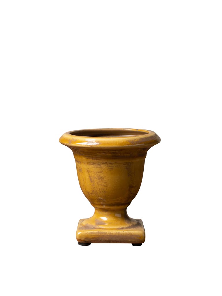 Small mustard medicis vase - 2