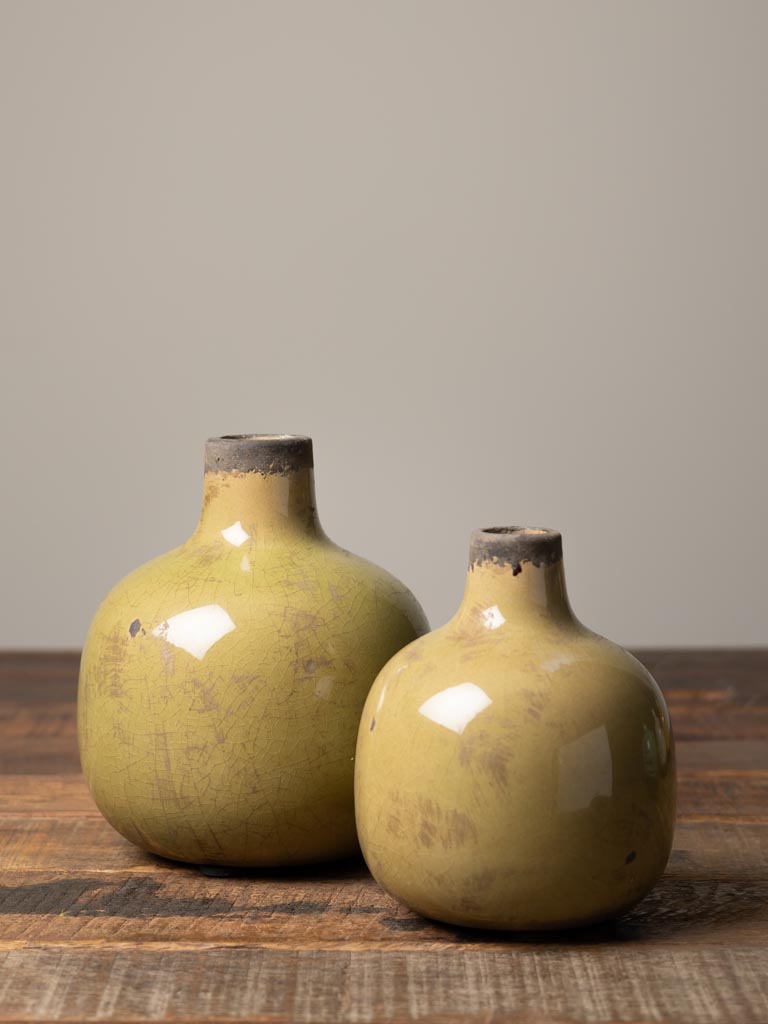Ceramic vase green15.5cm - 3