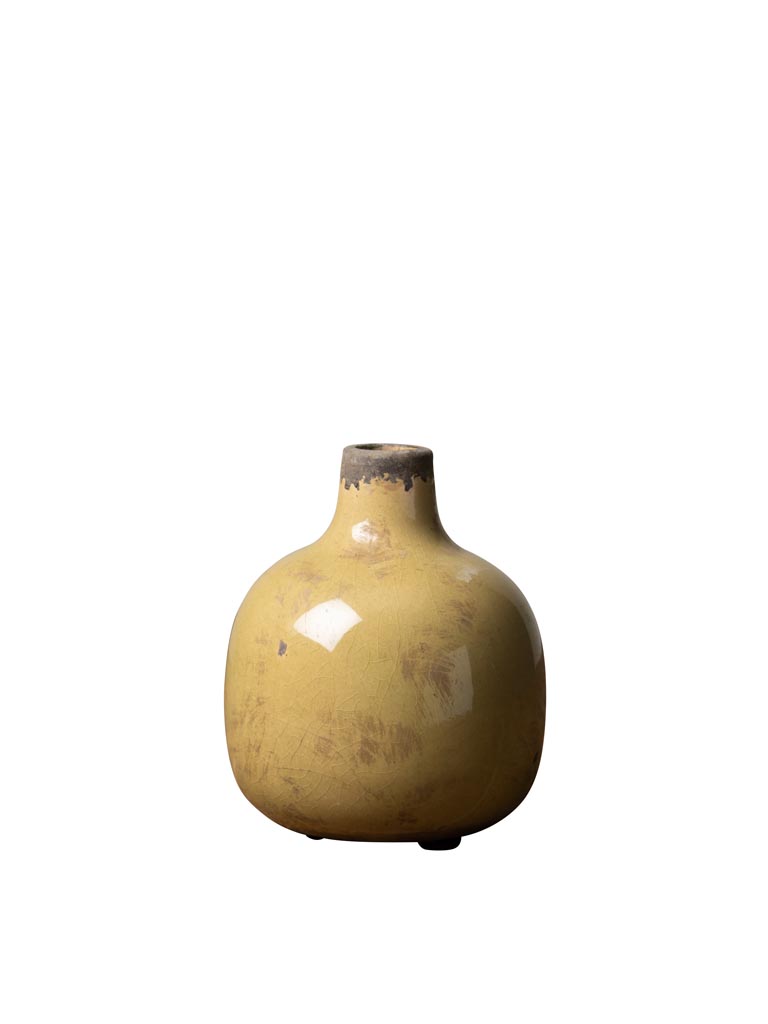 Ceramic vase green 12.5cm - 2