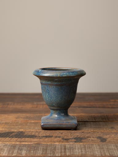 Small grey blue medicis vase