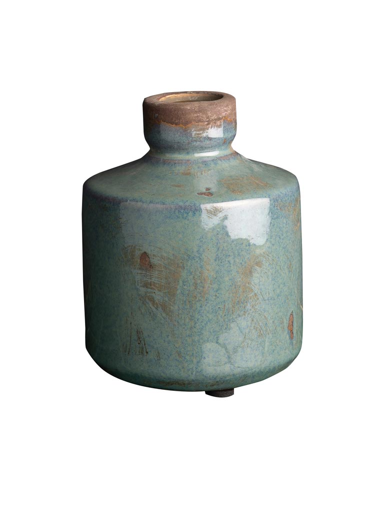 Bottle vase grey blue - 2